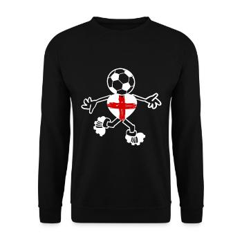 Das englische Team - Unisex Pullover - Schwarz - Vorne - Alina (178cm) & Michal (187cm)