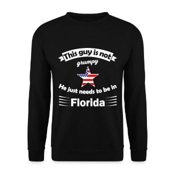 Américains de Floride - Sweat-shirt Unisexe - noir - Devant - Alina (178cm) & Michal (187cm)