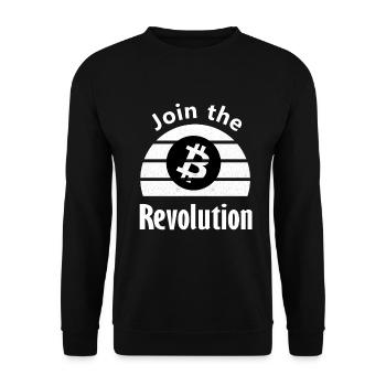 Die Revolution der Kryptos - Unisex Pullover - Schwarz - Vorne - Alina (178cm) & Michal (187cm)