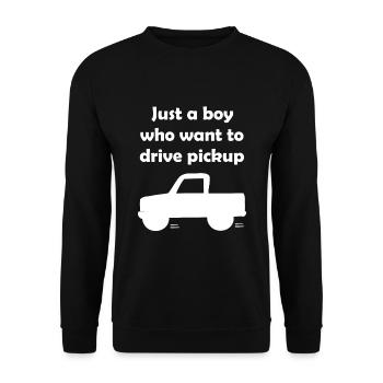 Le chauffeur de camion - Sweat-shirt Unisexe - noir - Devant - Alina (178cm) & Michal (187cm)