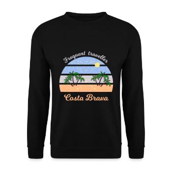 Vacances sur la Costa Brava - Sweat-shirt Unisexe - noir - Devant - Alina (178cm) & Michal (187cm)