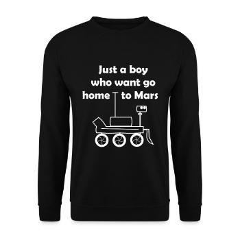 À la maison sur Mars - Sweat-shirt Unisexe - noir - Devant - Alina (178cm) & Michal (187cm)