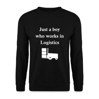 Forklift drivers in action - Unisex Sweatshirt - black - Front - Alina (178cm) & Michal (187cm)