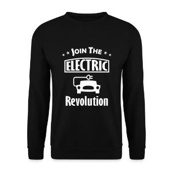 The hybrid and electric cars - Unisex Sweatshirt - black - Front - Alina (178cm) & Michal (187cm)
