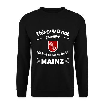Les habitants de Mayence - Sweat-shirt Unisexe - noir - Devant - Alina (178cm) & Michal (187cm)