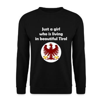 Aus dem schönen Tirol - Unisex Pullover - Schwarz - Vorne - Alina (178cm) & Michal (187cm)