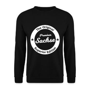 Die Besten aus Sachsen - Unisex Pullover - Schwarz - Vorne - Alina (178cm) & Michal (187cm)