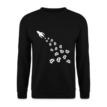 The Coin rockets - Unisex Sweatshirt - black - Front - Alina (178cm) & Michal (187cm)