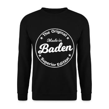 Die Champs aus Baden - Unisex Pullover - Schwarz - Vorne - Alina (178cm) & Michal (187cm)