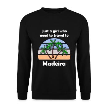 Le voyage à Madère - Sweat-shirt Unisexe - noir - Devant - Alina (178cm) & Michal (187cm)