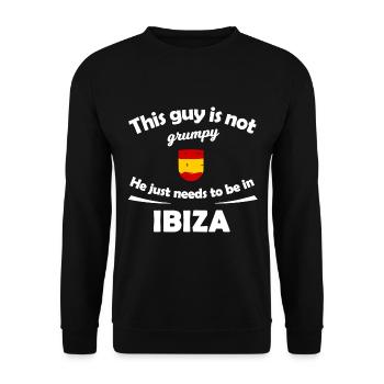 Fête à Ibiza - Sweat-shirt Unisexe - noir - Devant - Alina (178cm) & Michal (187cm)