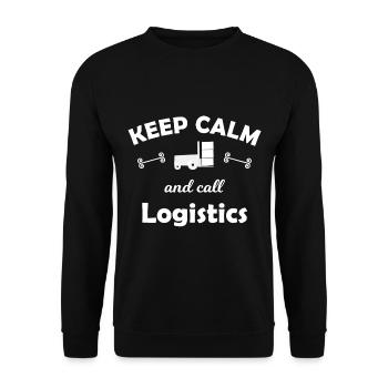 Call the forklift driver - Unisex Sweatshirt - black - Front - Alina (178cm) & Michal (187cm)