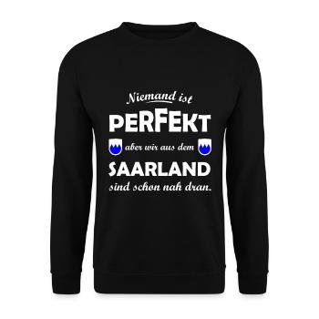 Saarländer - Unisex Pullover - Schwarz - Vorne - Alina (178cm) & Michal (187cm)