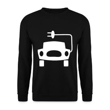 Les voitures électriques - Sweat-shirt Unisexe - noir - Devant - Alina (178cm) & Michal (187cm)