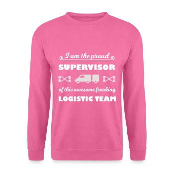Le Chef Transport - Sweat-shirt Unisexe - rose - Devant