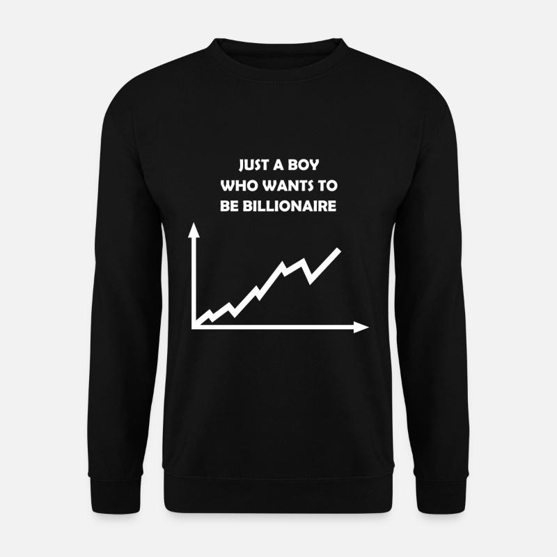 Share prices - Unisex Sweatshirt - black