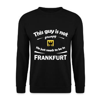 Accueil Francfort - Sweat-shirt Unisexe - noir - Devant - Alina (178cm) & Michal (187cm)