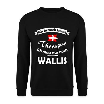 Aus der Schweiz - Unisex Pullover - Schwarz - Vorne - Alina (178cm) & Michal (187cm)