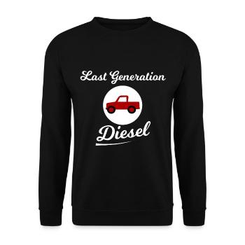 Les tout derniers véhicules diesel - Sweat-shirt Unisexe - noir - Devant - Alina (178cm) & Michal (187cm)
