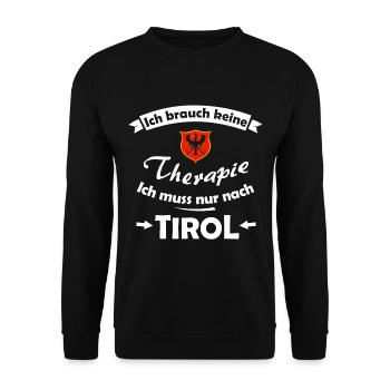 Ferien in Tirol - Unisex Pullover - Schwarz - Vorne - Alina (178cm) & Michal (187cm)