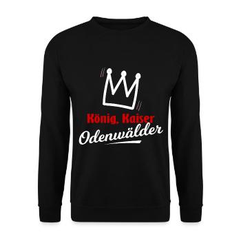 Heimat Odenwald - Unisex Pullover - Schwarz - Vorne - Alina (178cm) & Michal (187cm)