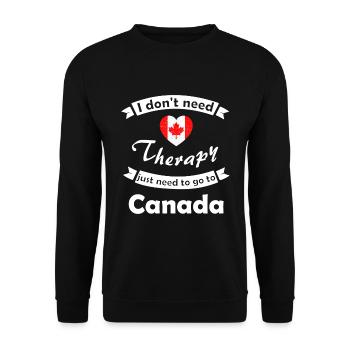 The Canada Tourist - Unisex Sweatshirt - black - Front - Alina (178cm) & Michal (187cm)