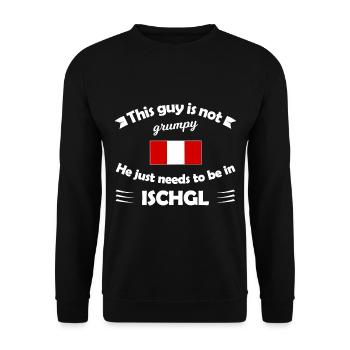 Ski in Ischgl - Unisex Pullover - Schwarz - Vorne - Alina (178cm) & Michal (187cm)