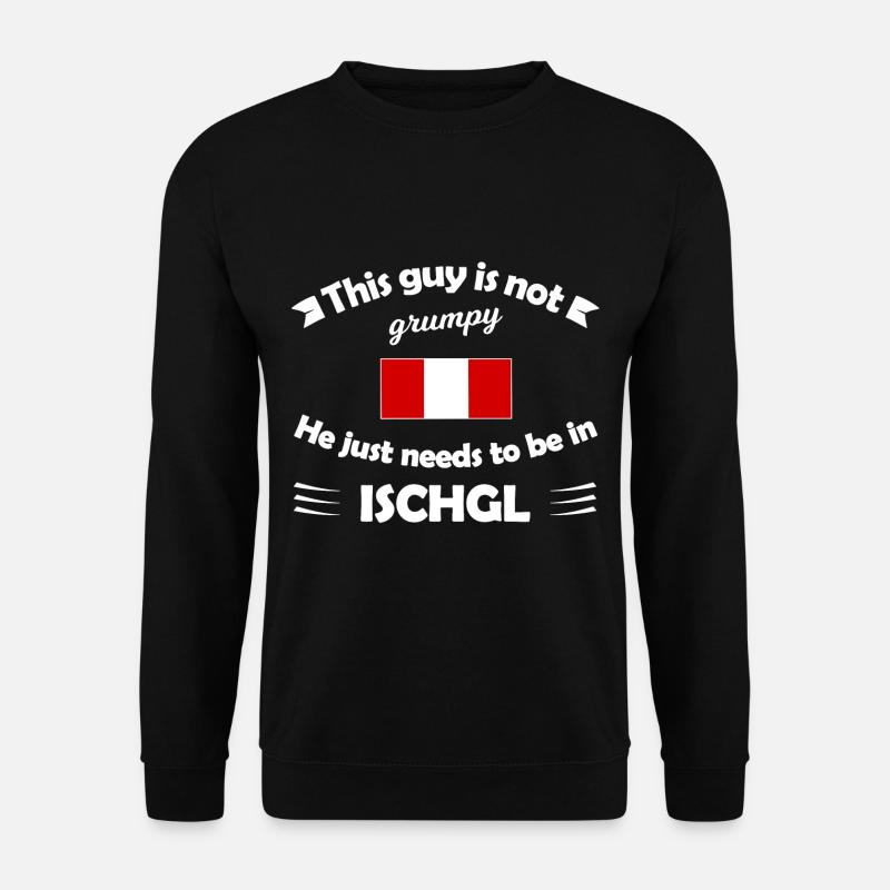 Ski in Ischgl - Unisex Pullover - Schwarz