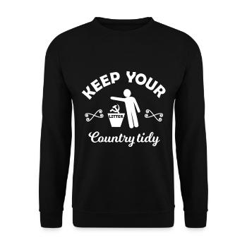 Les pollueurs - Sweat-shirt Unisexe - noir - Devant - Alina (178cm) & Michal (187cm)