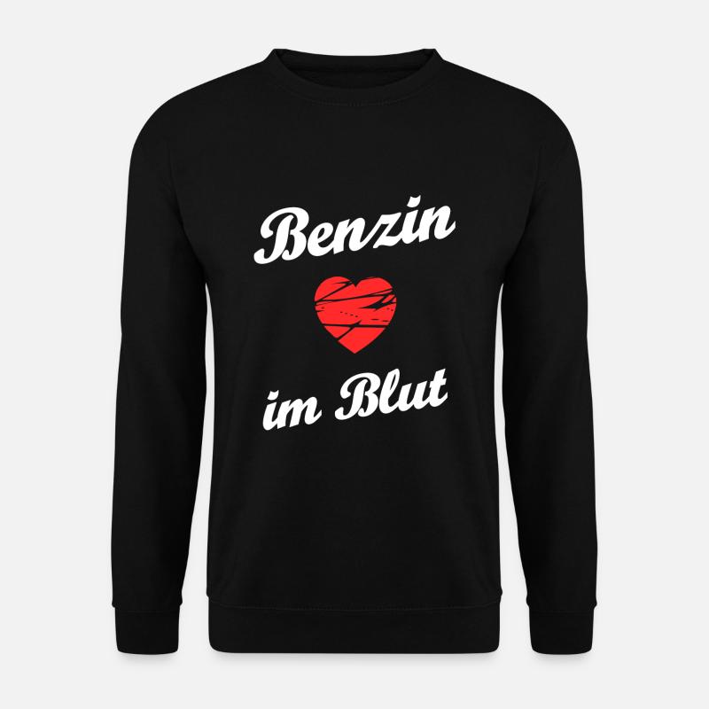 Benzin im Blut - Unisex Pullover - Schwarz