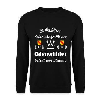 Majestät Odenwälder - Unisex Pullover - Schwarz - Vorne - Alina (178cm) & Michal (187cm)