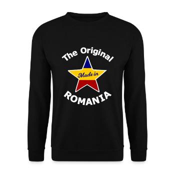 Tourist in Rumänien - Unisex Pullover - Schwarz - Vorne - Alina (178cm) & Michal (187cm)