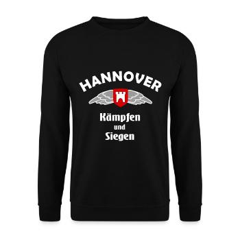 The fans from Hanover - Unisex Sweatshirt - black - Front - Alina (178cm) & Michal (187cm)