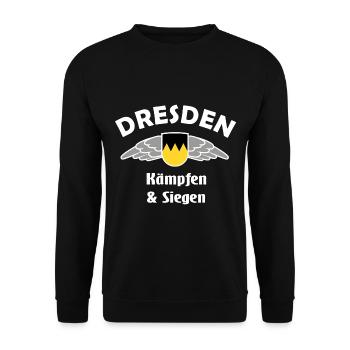 Dresden in the east - Unisex Sweatshirt - black - Front - Alina (178cm) & Michal (187cm)