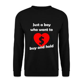 Die Investoren - Unisex Pullover - Schwarz - Vorne - Alina (178cm) & Michal (187cm)