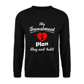 L’idée de la bourse - Sweat-shirt Unisexe - noir - Devant - Alina (178cm) & Michal (187cm)