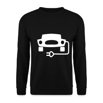 Les voitures électriques - Sweat-shirt Unisexe - noir - Devant - Alina (178cm) & Michal (187cm)