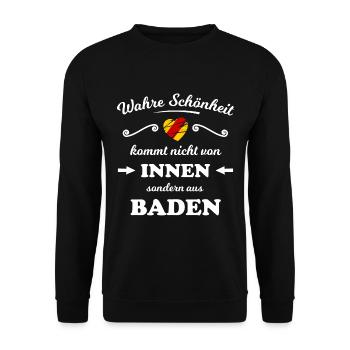 Le magnifique Badnerland - Sweat-shirt Unisexe - noir - Devant - Alina (178cm) & Michal (187cm)