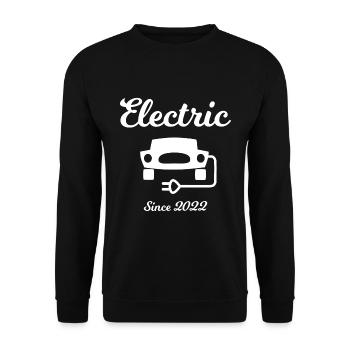 Électrique depuis 2022 - Sweat-shirt Unisexe - noir - Devant - Alina (178cm) & Michal (187cm)