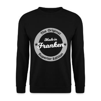 Aus dem Frankenland - Unisex Pullover - Schwarz - Vorne - Alina (178cm) & Michal (187cm)