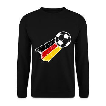 La fusée du football allemand - Sweat-shirt Unisexe - noir - Devant - Alina (178cm) & Michal (187cm)