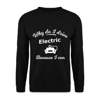 Véhicules électriques - Sweat-shirt Unisexe - noir - Devant - Alina (178cm) & Michal (187cm)