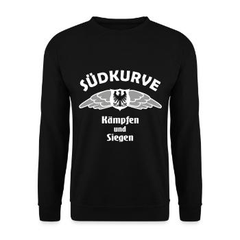Die Fans der Südkurve - Unisex Pullover - Schwarz - Vorne - Alina (178cm) & Michal (187cm)