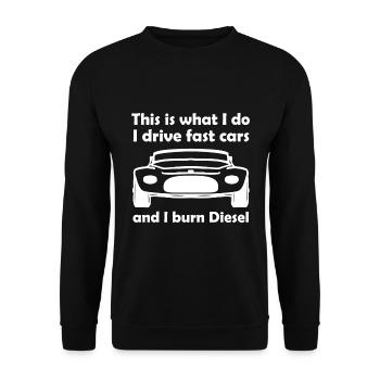 Les ventilateurs du moteur à combustion - Sweat-shirt Unisexe - noir - Devant - Alina (178cm) & Michal (187cm)