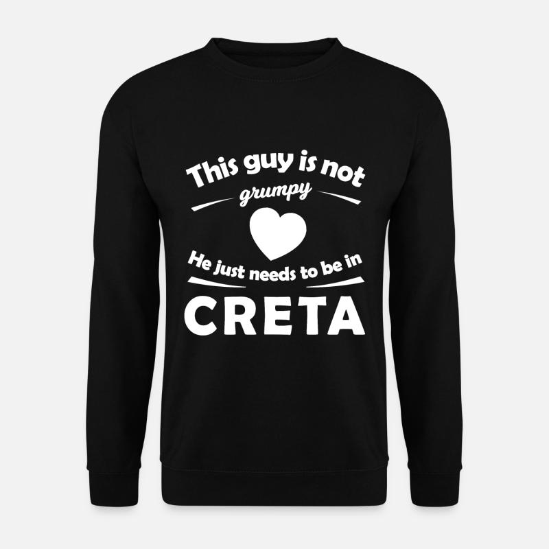 The trip to Crete - Unisex Sweatshirt - black
