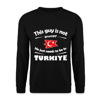 Vacances en Turquie - Sweat-shirt Unisexe - noir - Devant - Alina (178cm) & Michal (187cm)
