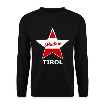 The Tyrolean homeland - Unisex Sweatshirt - black - Front - Alina (178cm) & Michal (187cm)