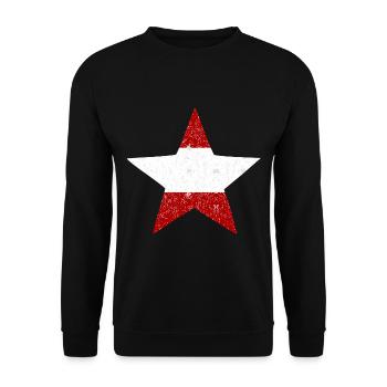 My home Austria - Unisex Sweatshirt - black - Front - Alina (178cm) & Michal (187cm)