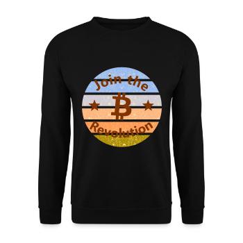 La révolution des pièces de monnaie - Sweat-shirt Unisexe - noir - Devant - Alina (178cm) & Michal (187cm)