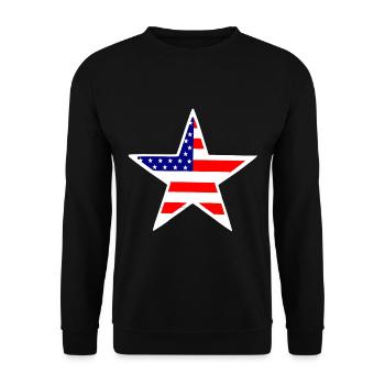 Le rêve américain - Sweat-shirt Unisexe - noir - Devant - Alina (178cm) & Michal (187cm)